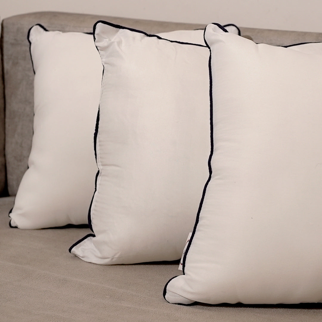 Rest Nest 5 Premium White Cushions – Soft, Stylish & Supportive (16x16 Inch)