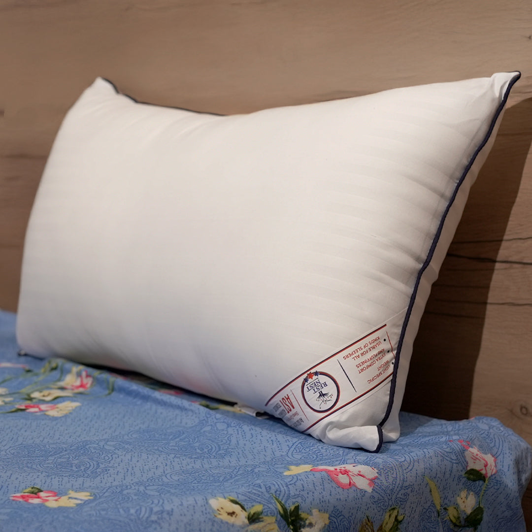 Rest Nest Soft Pillow Pack of 2 – Premium Recron Fiber (17x27 inch)