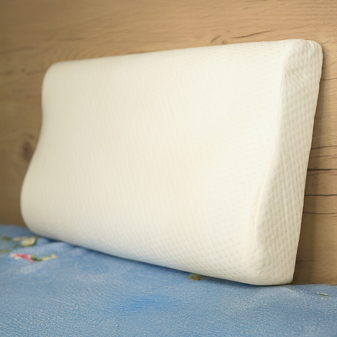 Rest Nest Orthopedic Cervical Memory Foam Pillow – White (1 Pc)