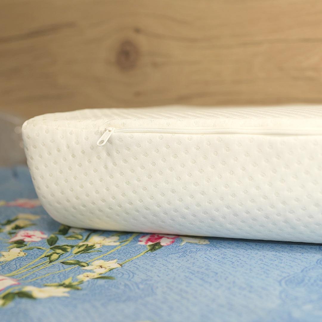 Rest Nest Orthopedic Cervical Memory Foam Pillow – White (1 Pc)
