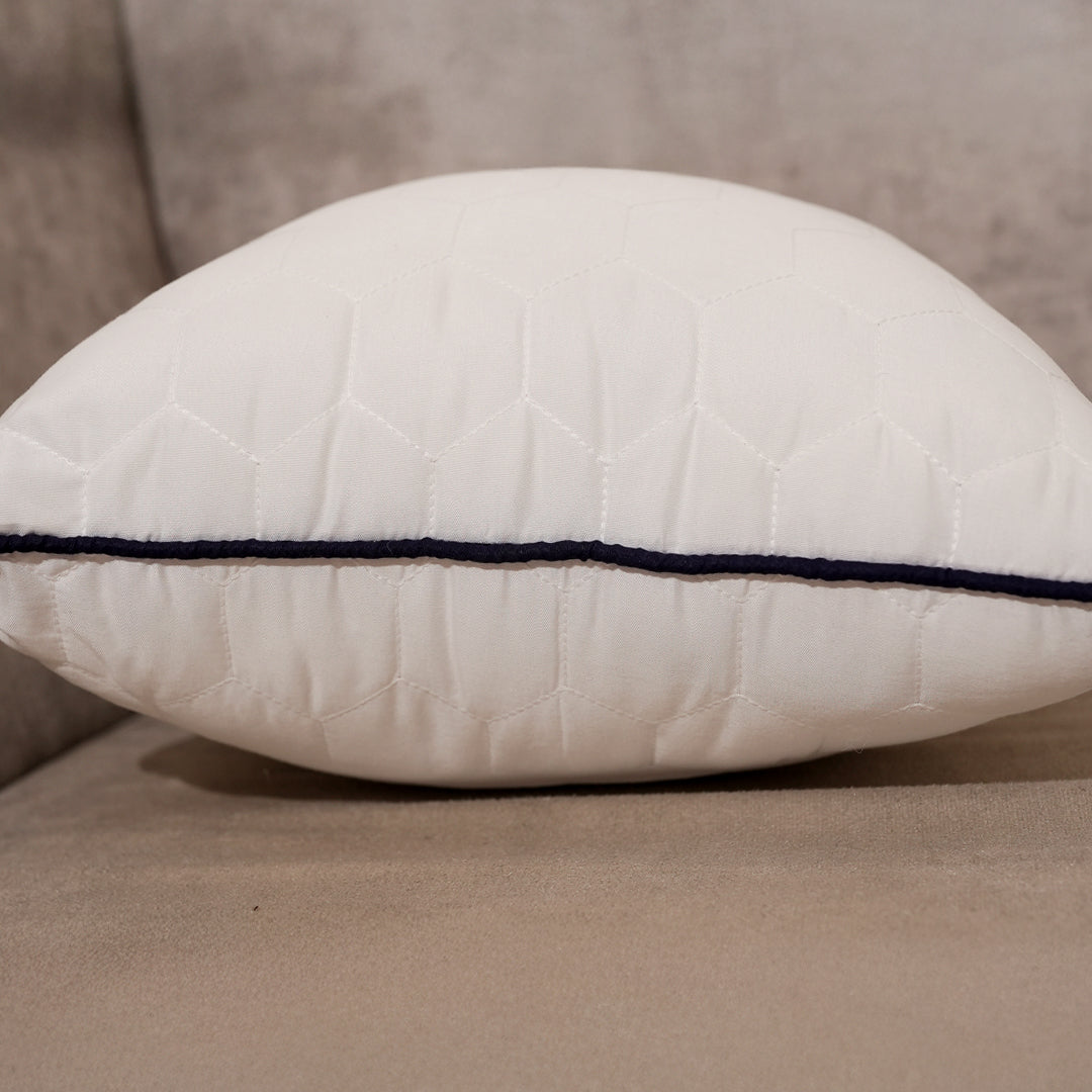 Rest Nest Soft Cushion Set of 5 – Premium White Glace Cotton with Recron Fiber Filling