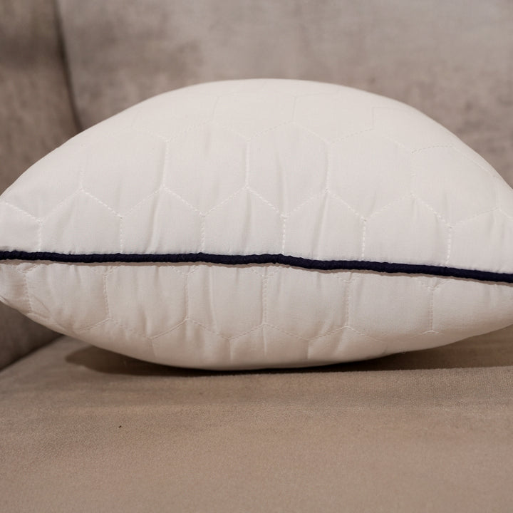 Rest Nest Soft Cushion Set of 5 – Premium White Glace Cotton with Recron Fiber Filling