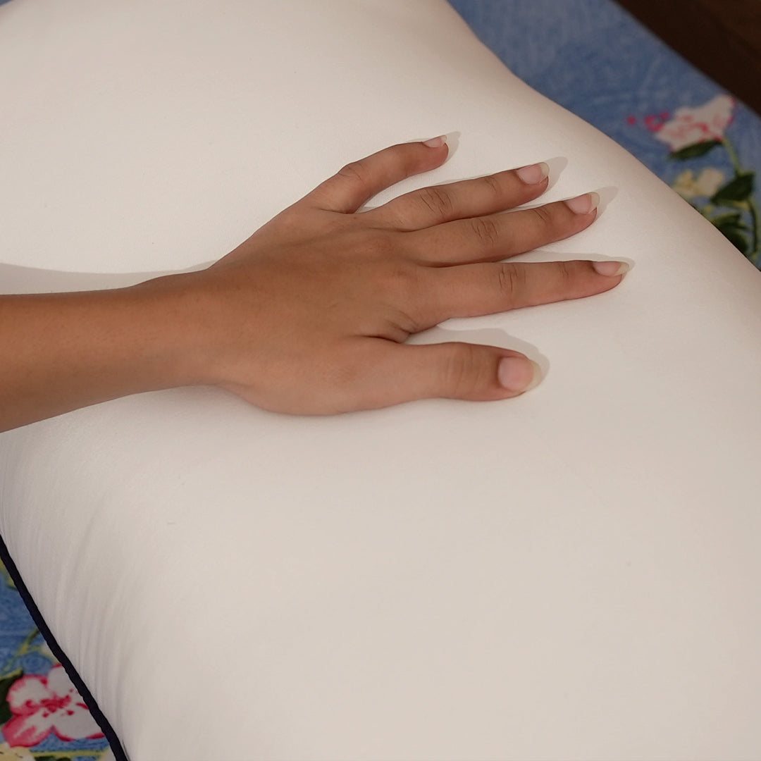 Rest Nest Premium White Sleeping Pillow | Glace Cotton Fabric | Lightweight & Comfortable | Pack of 2